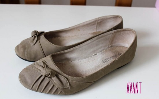 DIY ballerines néon