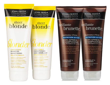 Sheer Blonde ou Brillante Brunette de John Frieda