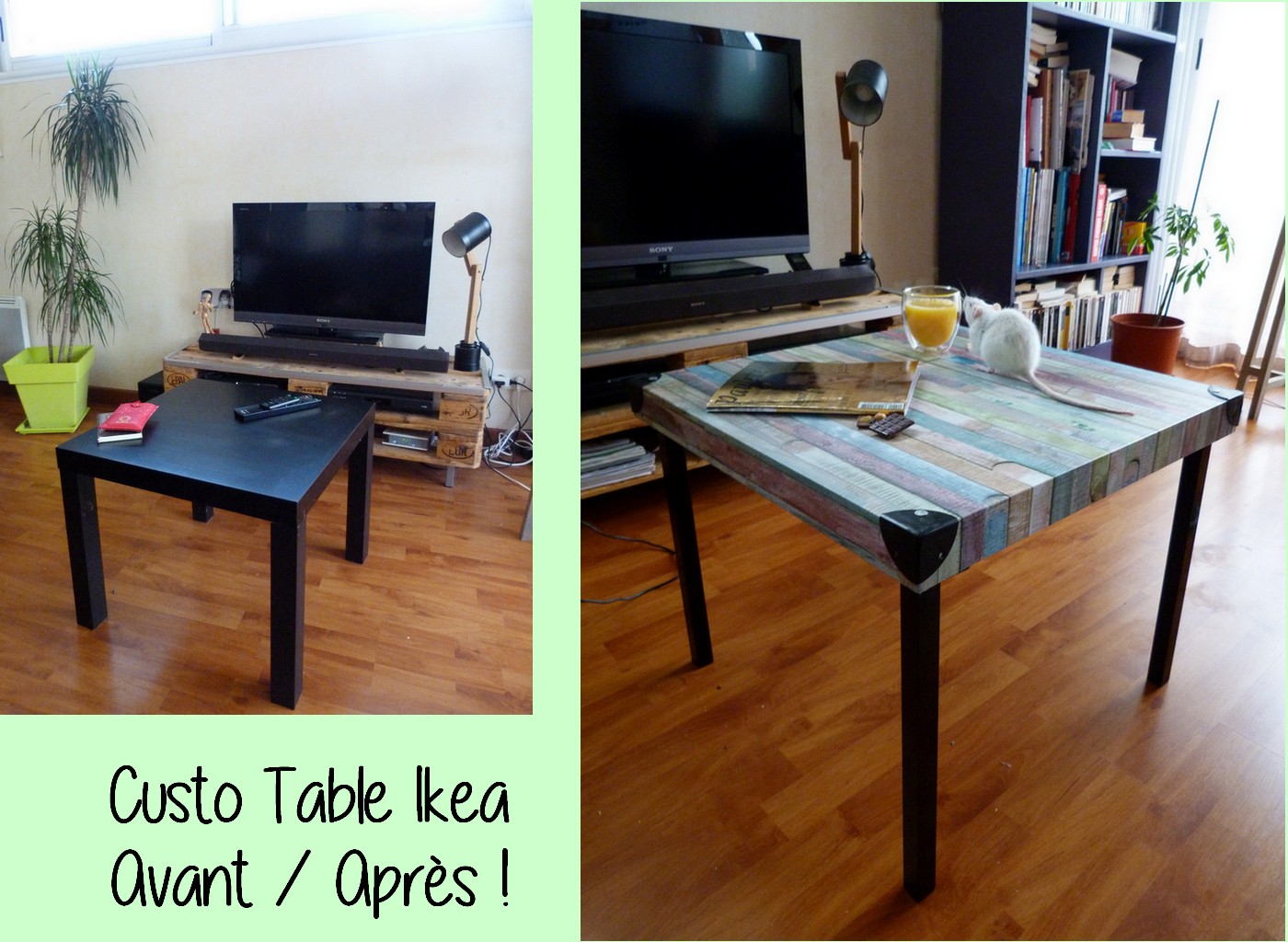 DIY relooker une table basse Ikéa